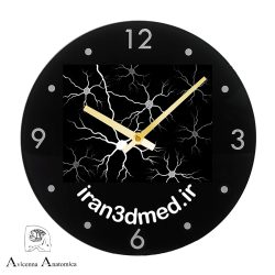 ساعت دیواری سفارشی هدیه روز پزشک با طراحی منحصر به فرد نرگس طب.
