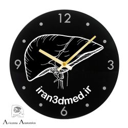 ساعت دیواری سفارشی هدیه روز پزشک با طراحی منحصر به فرد نرگس طب.